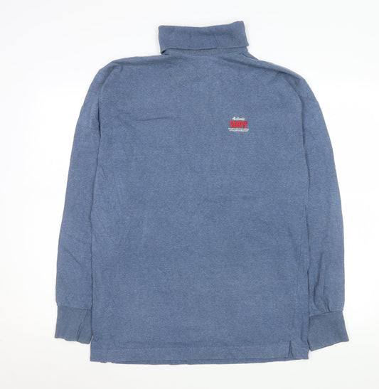 Levi's Men's Blue Long Sleeve Turtleneck Casual Shirt Size L