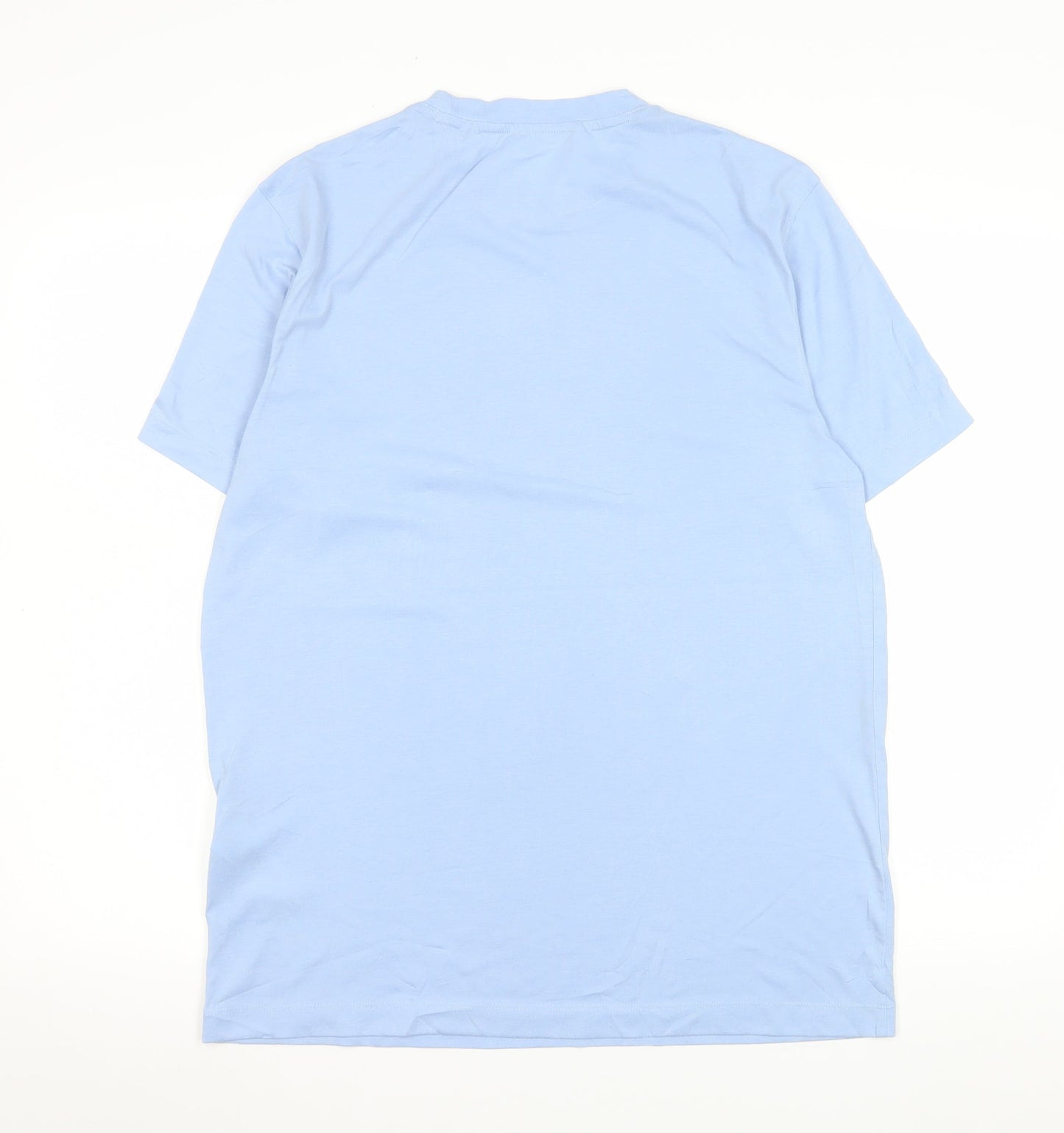Champion Men's Blue Crew Neck Short Sleeve T-Shirt M