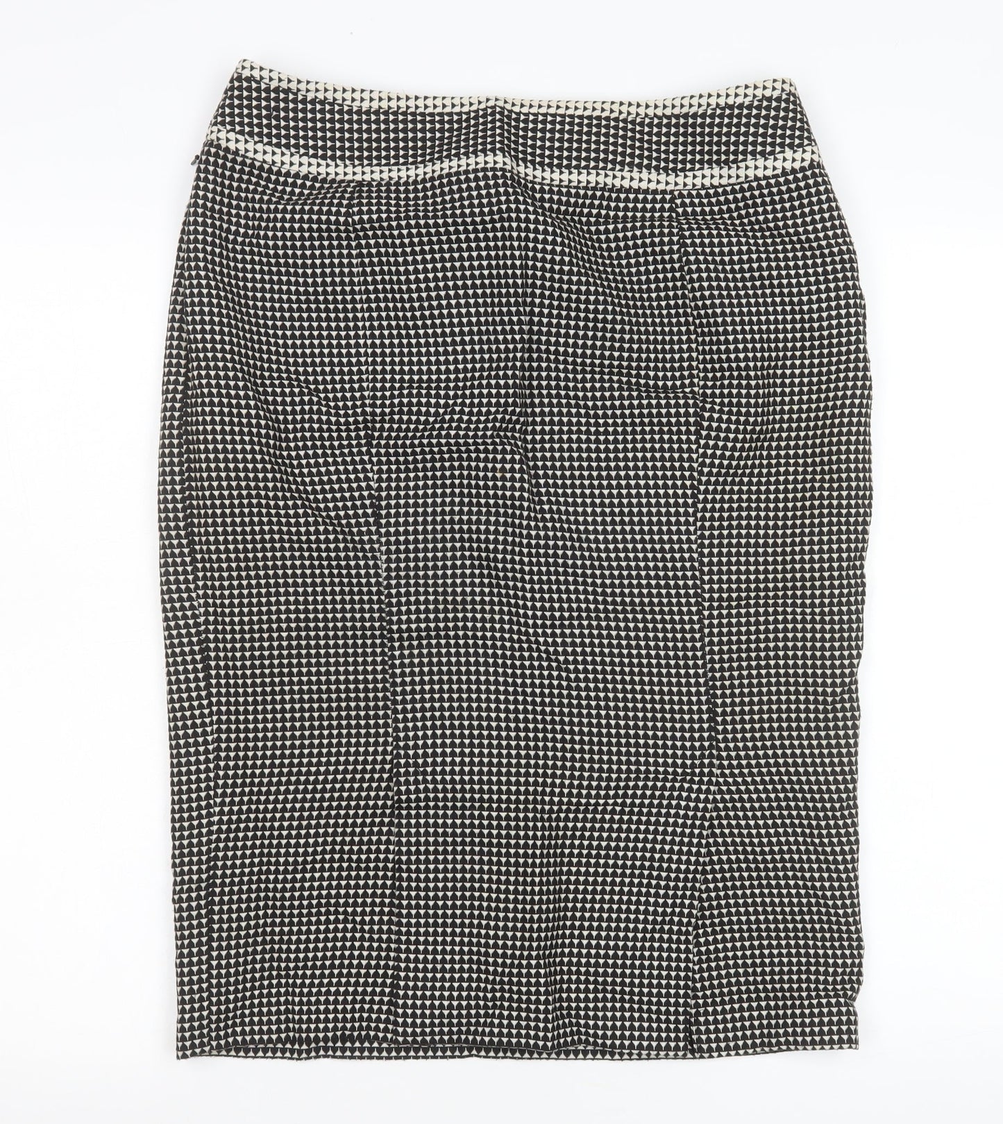 Next Women’s Black Houndstooth Pencil Skirt Size 12 Workwear