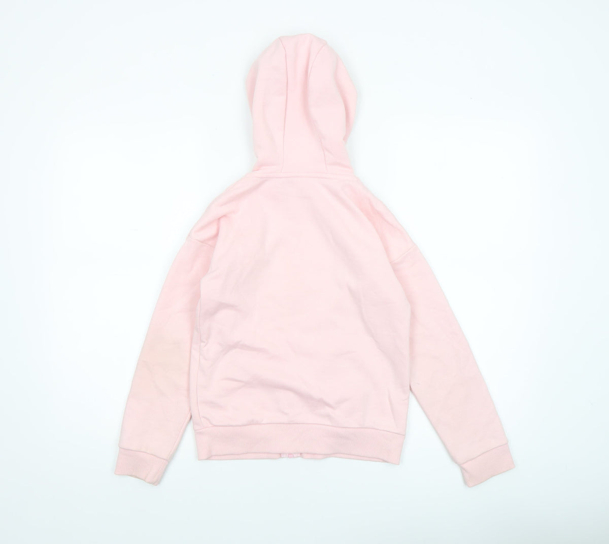 Dunnes Stores Girls Pink Full Zip Hoodie 9-10 Years Cotton Blend