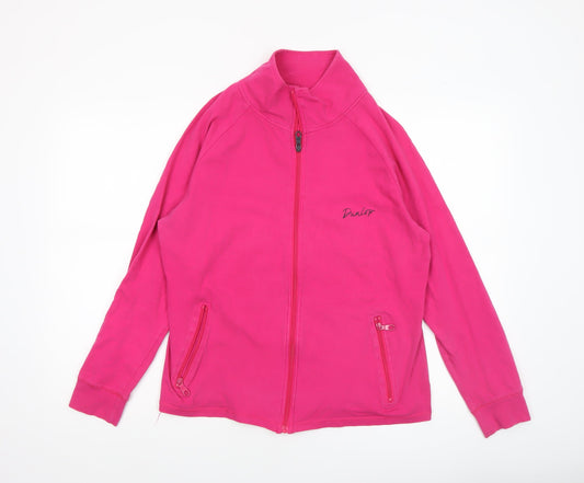 Dunlop Womens Pink Full Zip Lightweight Jersey Jacket L