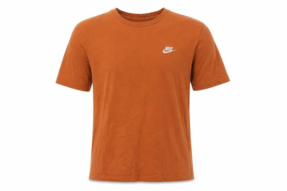 Nike Men's Brown Short Sleeve Crew Neck Cotton T-Shirt Size S