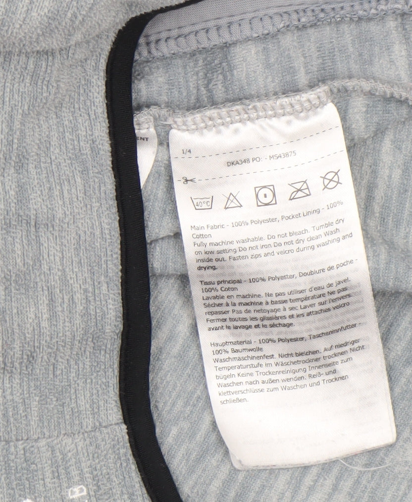 Dare2b Boys Blue Grey Full Zip Hoodie Age 13 Years 158cm Polyester Fleece