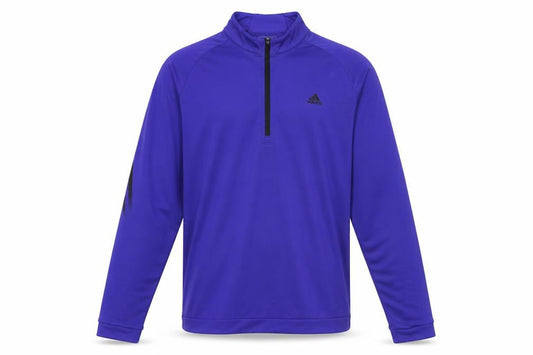 Adidas Men's Purple 1/4 Zip Golf Sweatshirt M Regular Fit