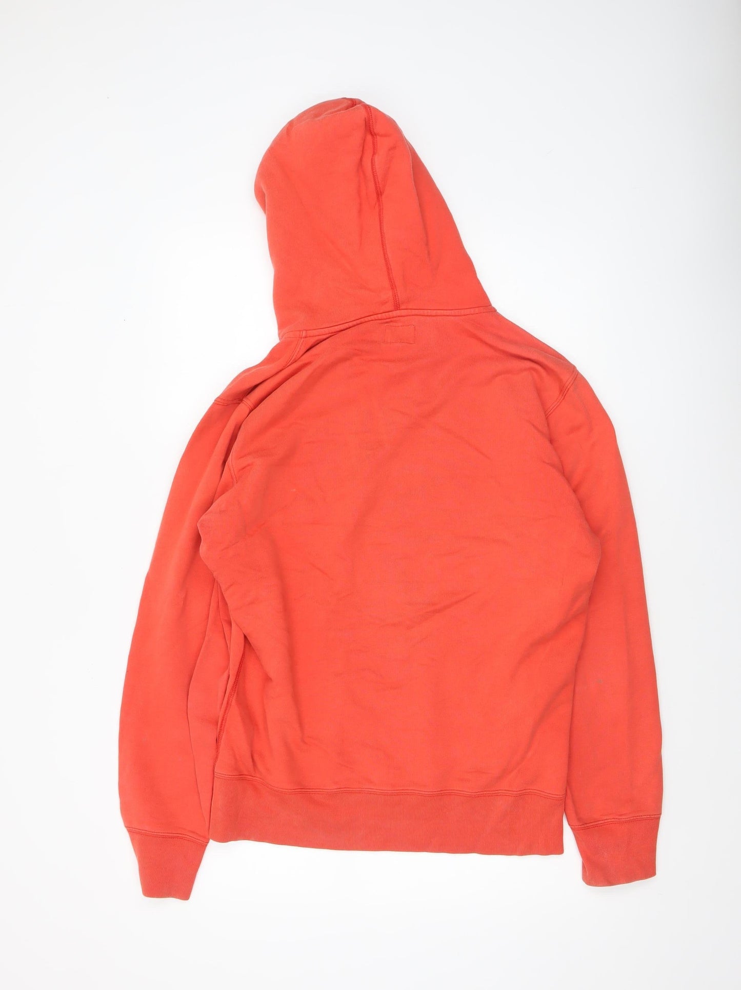 Diesel Mens Red Pullover Hoodie Size M Regular Cotton Logo Top