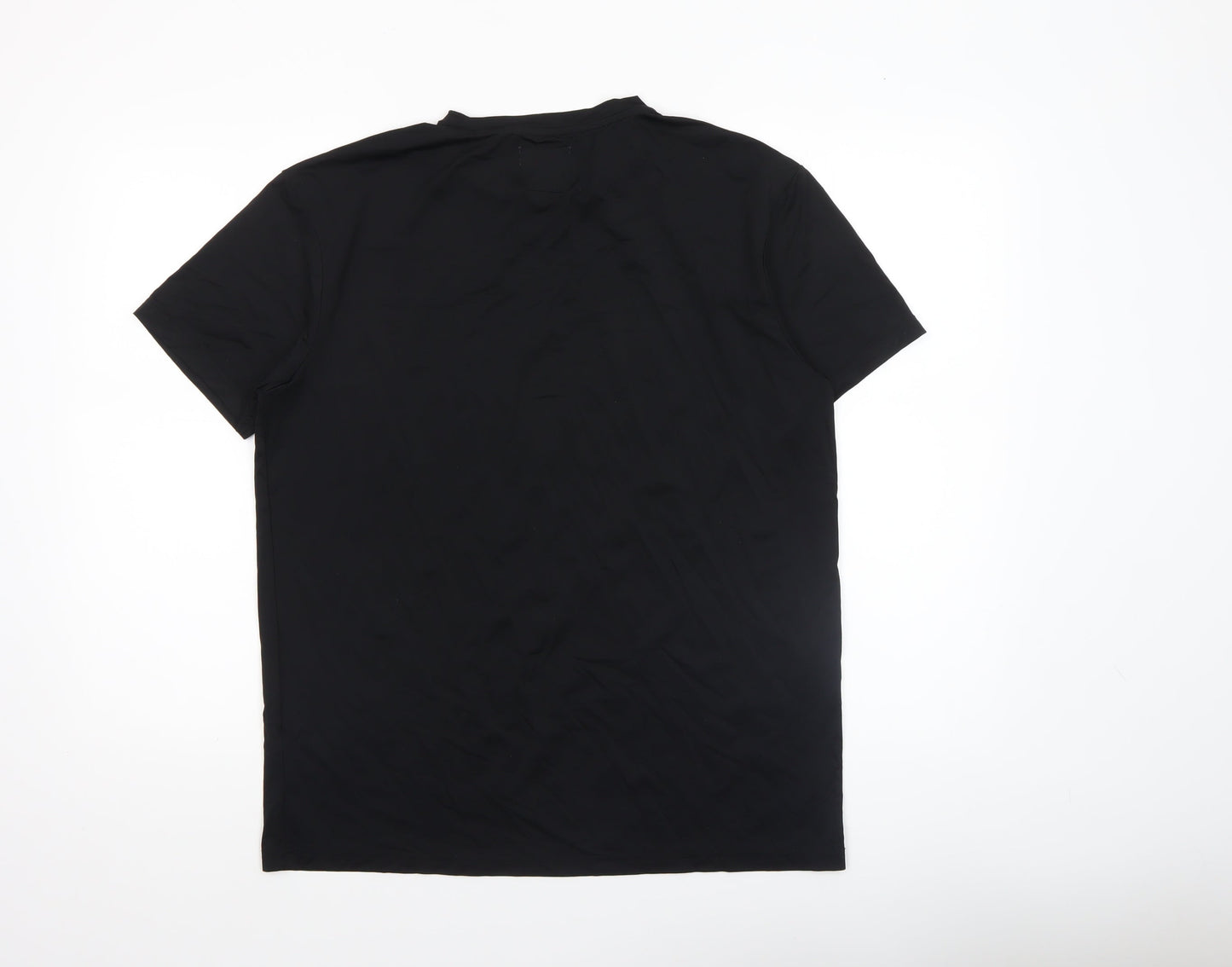 Clayton Inspired Men's Black Athletic Fit Nylon T-Shirt M