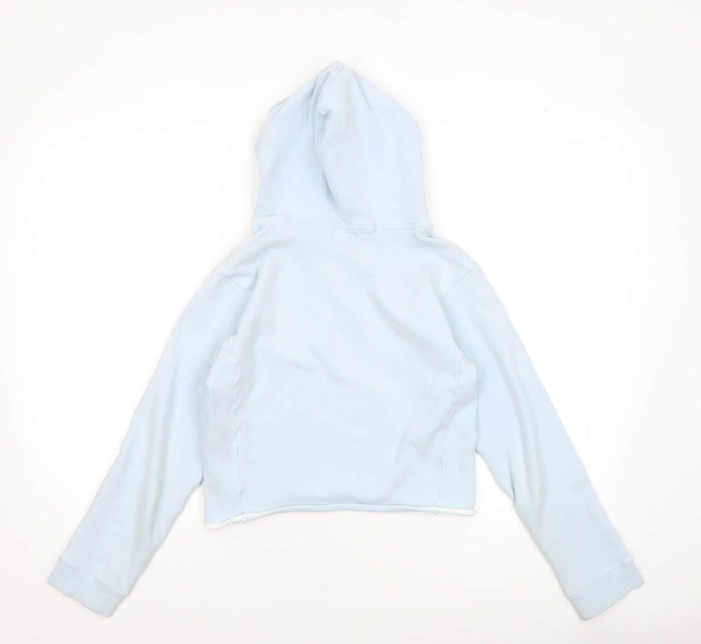 Jack Wills Women's Light Blue V-Neck Pullover Hoodie Size 12