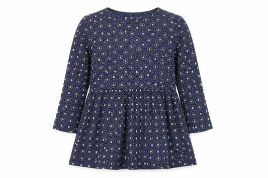 FatFace Women's Blue Floral 3/4 Sleeve Tunic Blouse Size 10