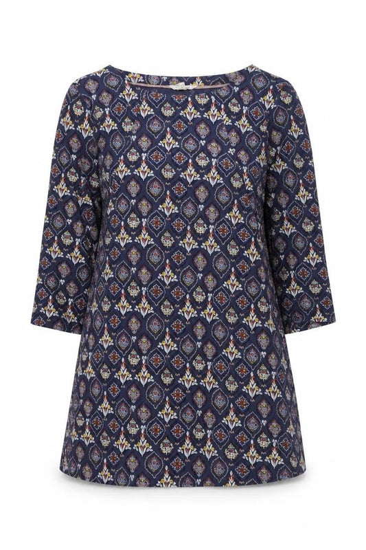 White Stuff Women Blue Geometric Shift Dress Size 10