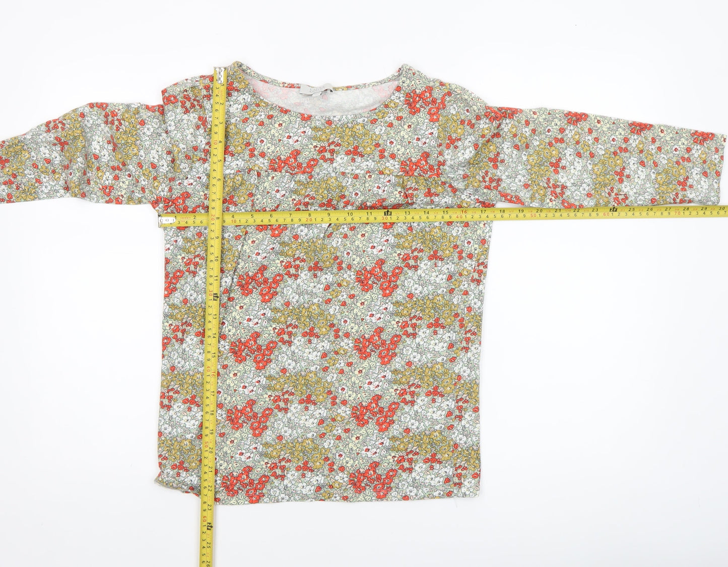 Laura Ashley Women’s Multicoloured Floral Cotton Tunic Blouse UK 10