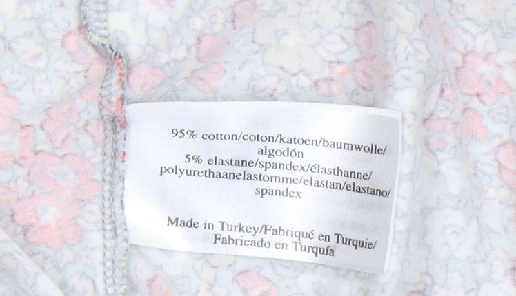 Laura Ashley Women’s Multicoloured Floral Cotton Tunic Blouse UK 10
