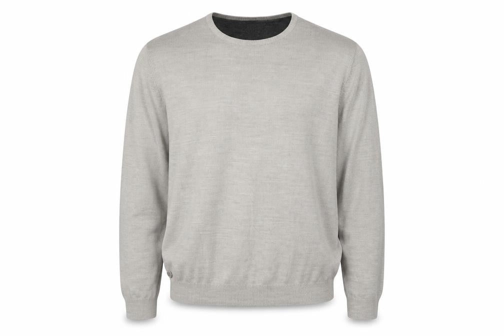 Kensington Eastside Mens Beige 2XL Crew Neck Acrylic Pullover Jumper
