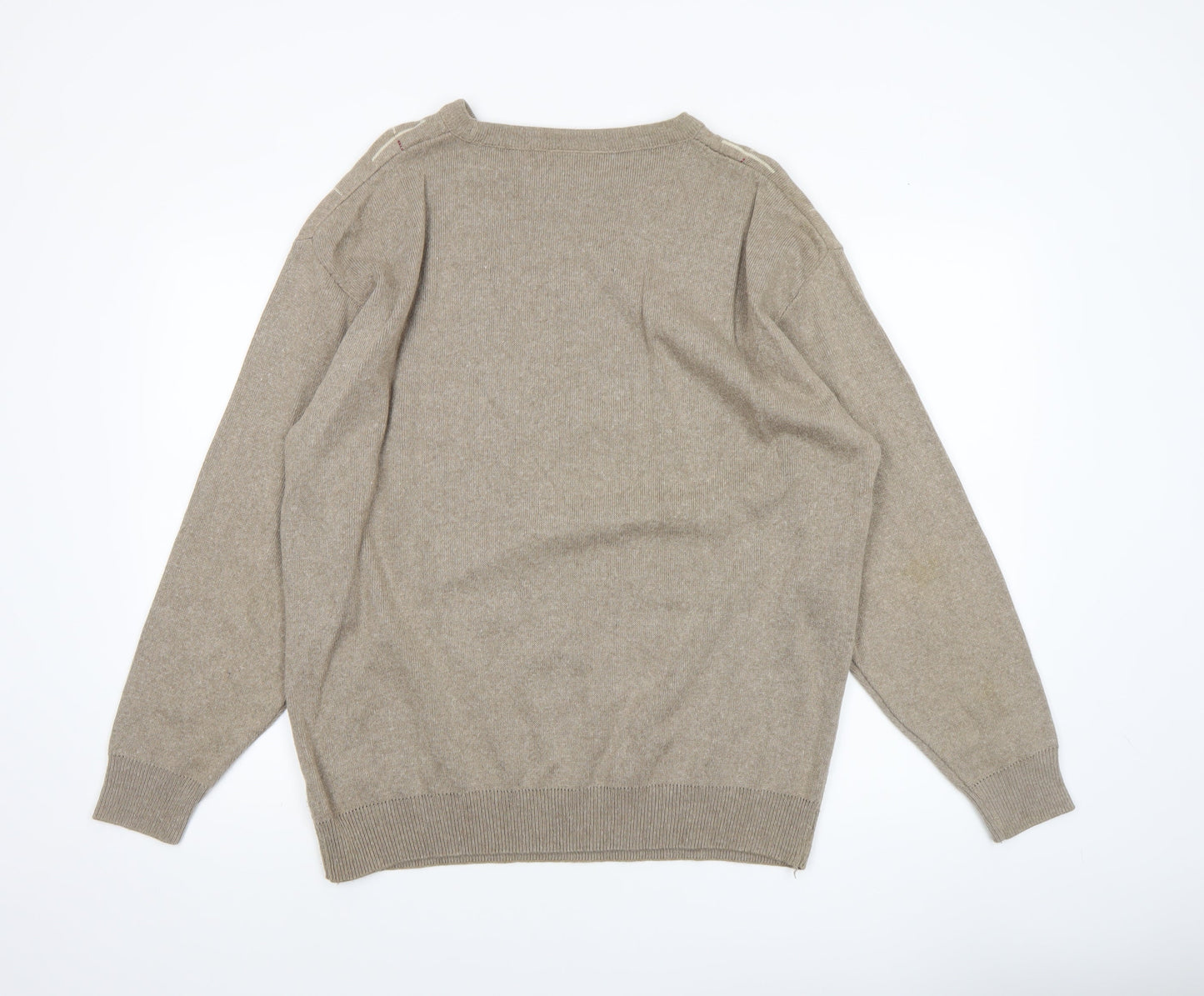 Winterbeck by Peter Gribby Men's Beige 2XL Cotton Pullover Jumper