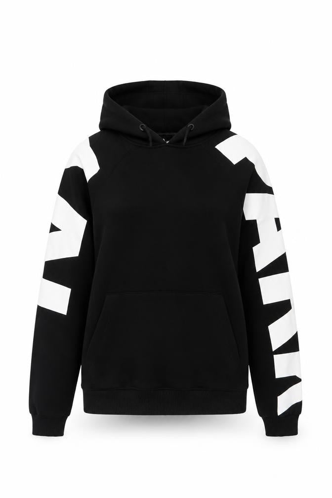 Ivy Park Womens Black White Pullover Hoodie XS Cotton Blend