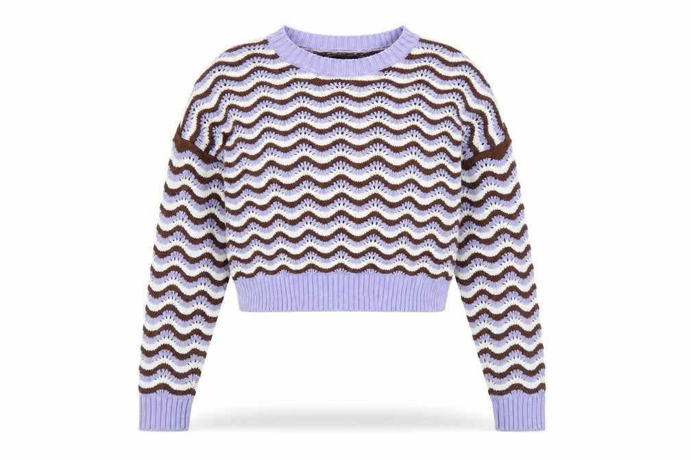 Hollister Womens Multicoloured Knit Crew Neck Pullover Jumper M