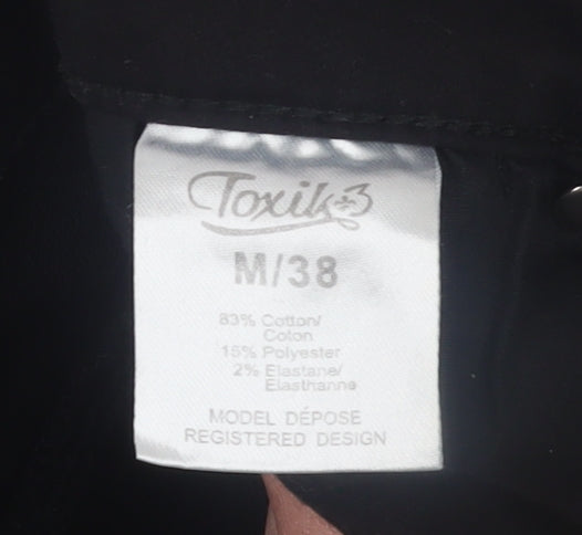 Toxik3 Women's Black Skinny Jeans M/12 Cotton Blend Stretch