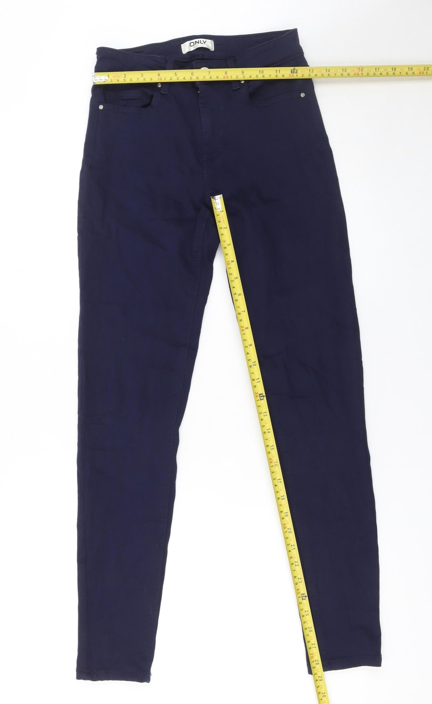 ONLY Women's Blue Skinny Stretch Jeans Size S