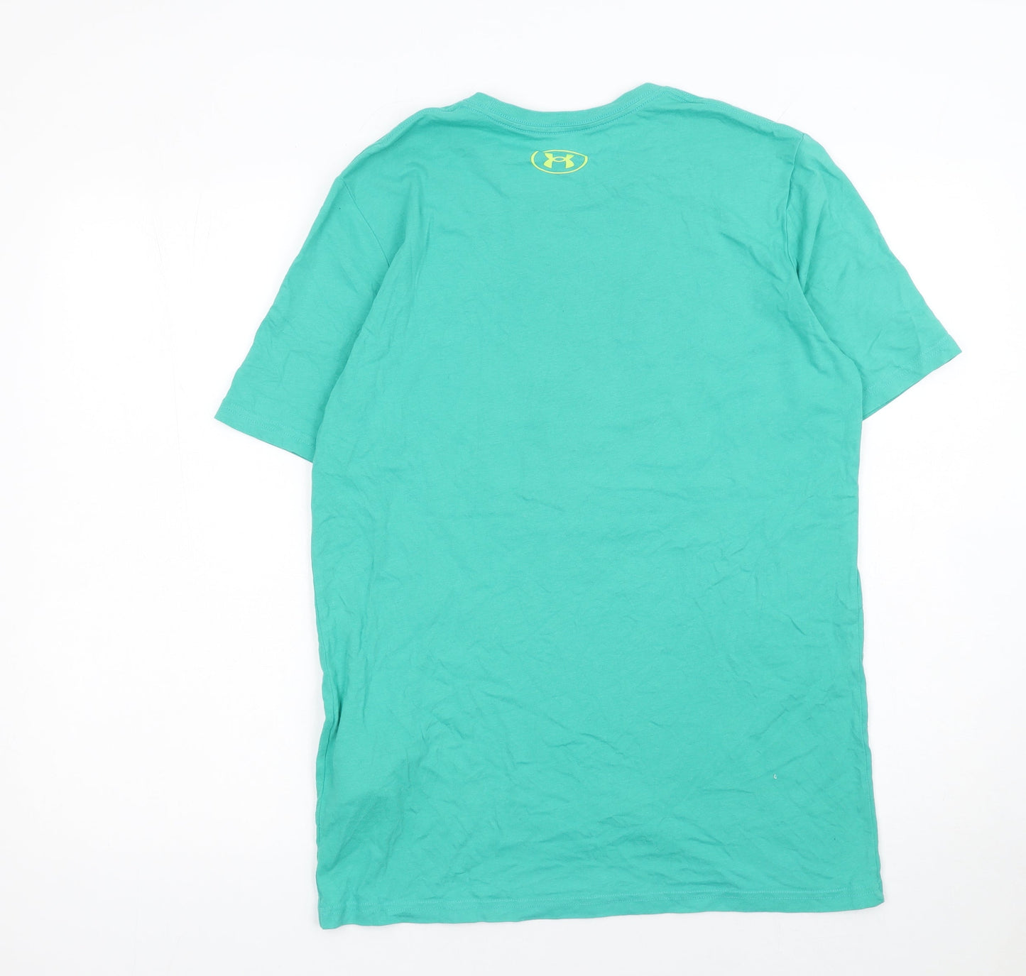 Under Armour Men's Green Short Sleeve Loose Fit Crew Neck T-Shirt Size S