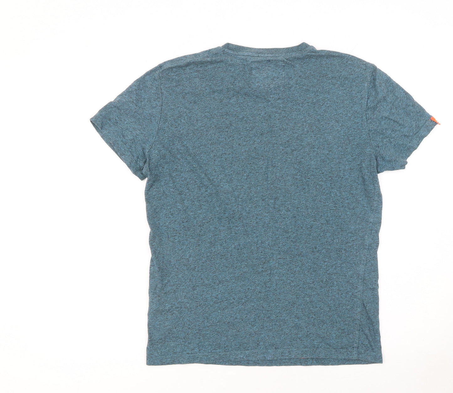 Superdry Men's Blue Small Slim Fit Crew Neck Cotton T-Shirt