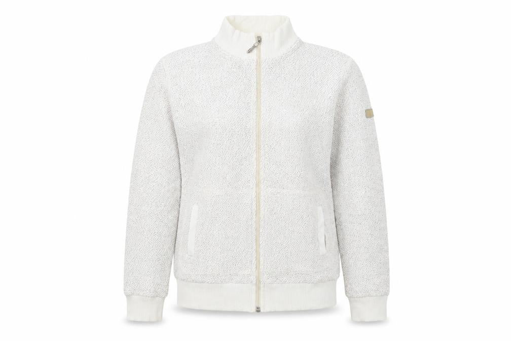 Weird Fish Women Beige Full Zip Hoodie Size S Cotton Blend