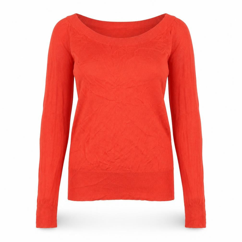 Forever 21 Women's Red Knit Pullover Jumper Size M Long Sleeve