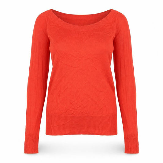 Forever 21 Women's Red Knit Pullover Jumper Size M Long Sleeve