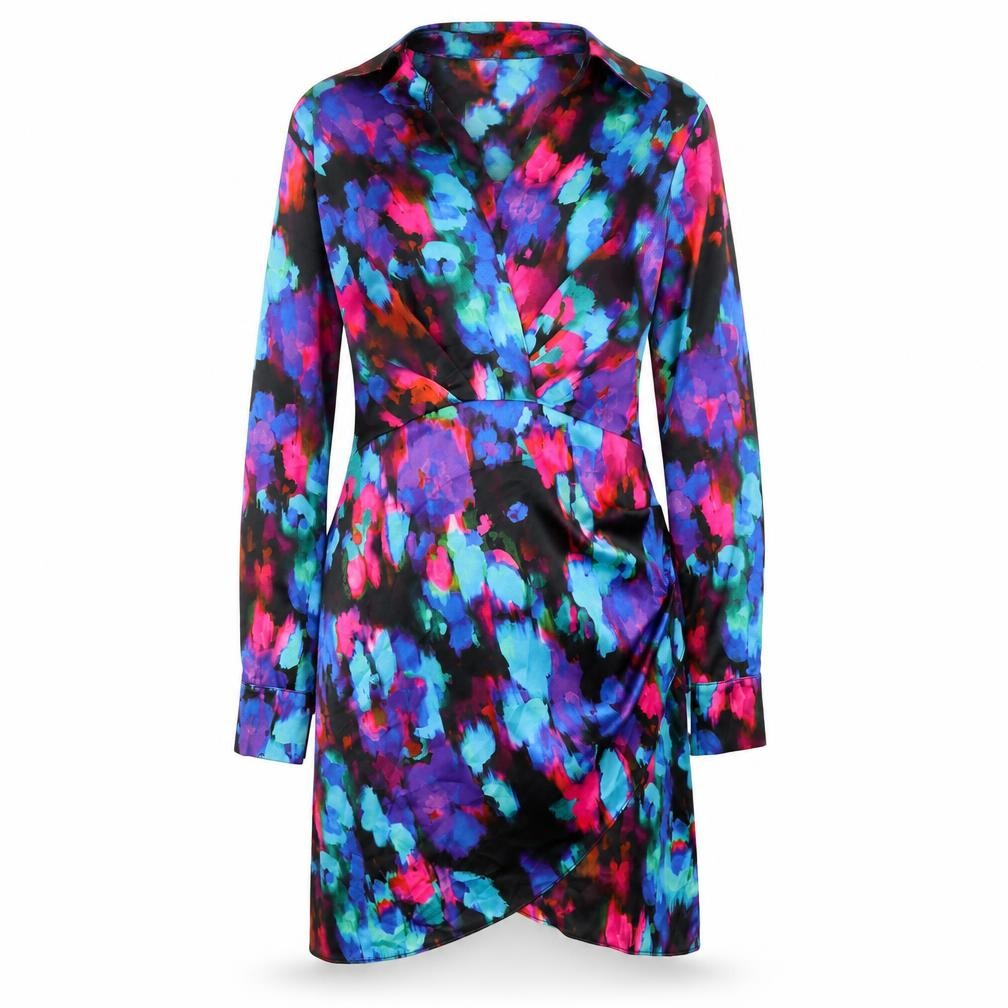 Gallery Womens Multicoloured Floral Wrap Dress Size 10