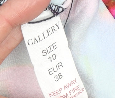 Gallery Womens Multicoloured Floral Wrap Dress Size 10