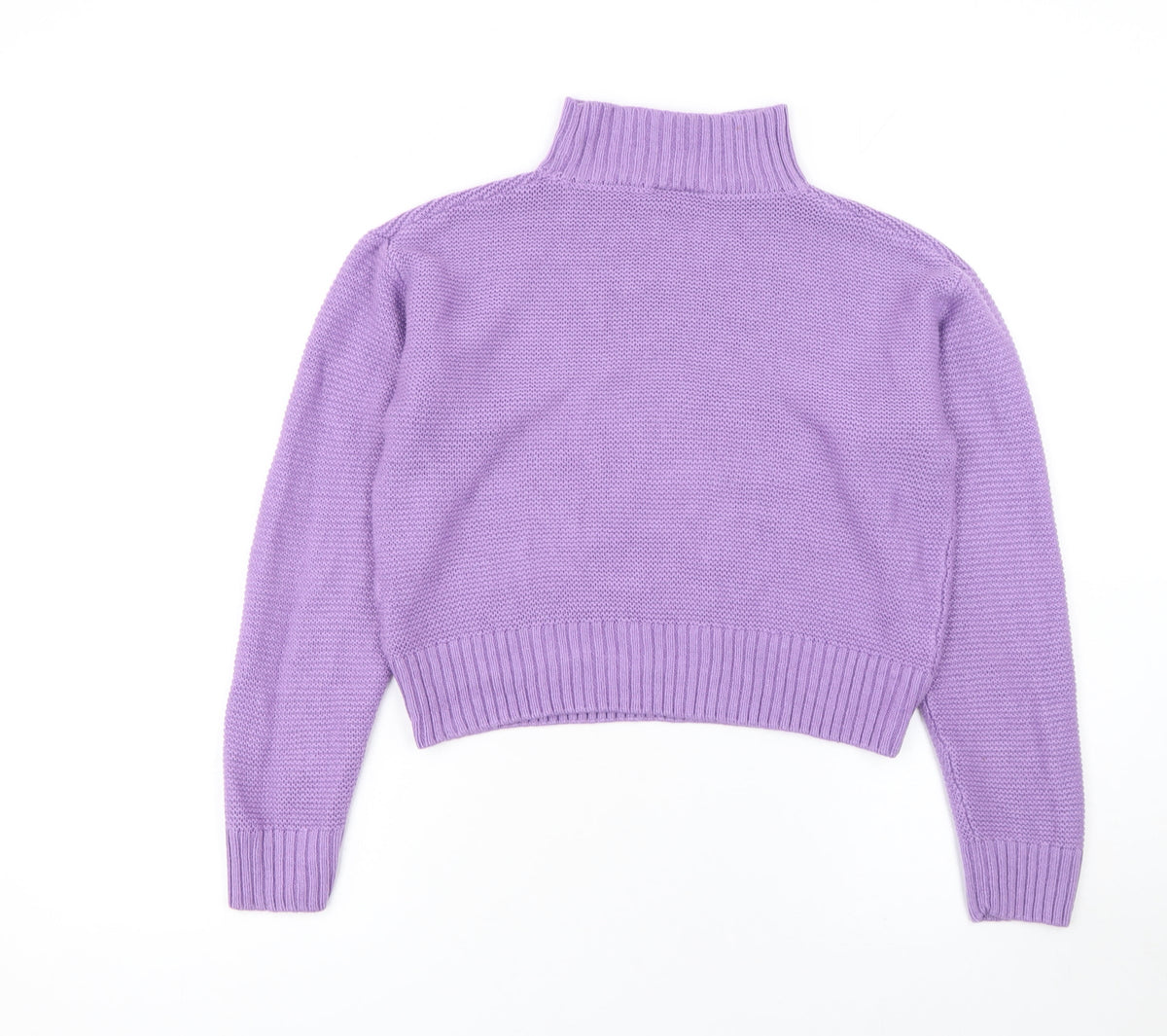Destination Girls Purple Roll Neck Acrylic Knit Jumper 15 Years