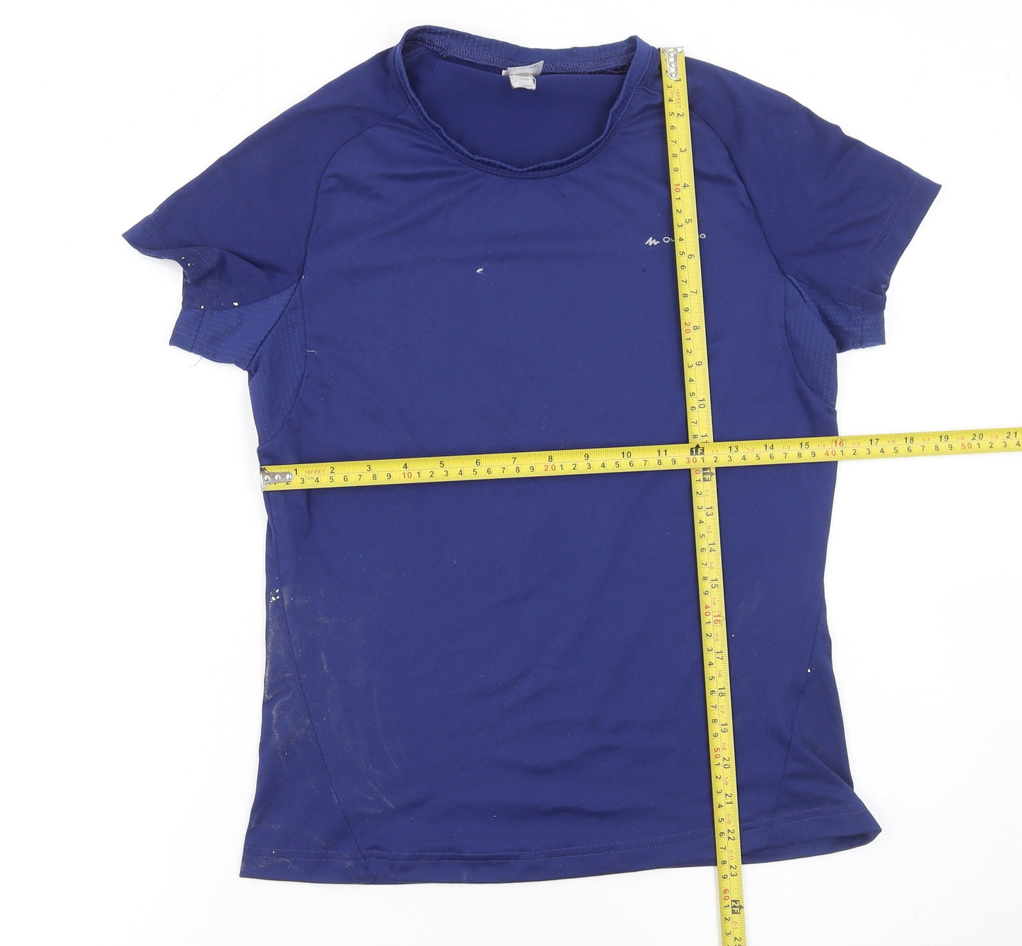 Quechua Boys Blue Short Sleeve Hiking Active T-Shirt Size 14-15 Years
