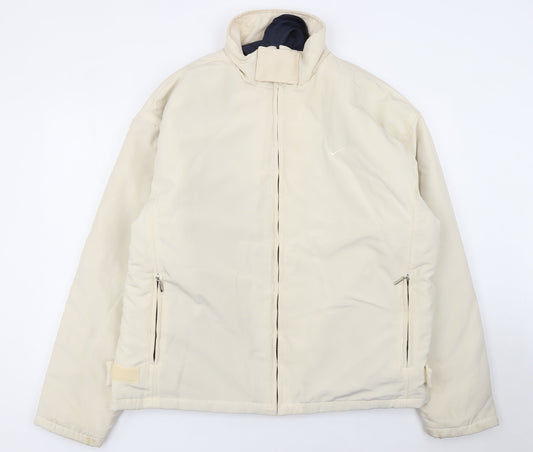 Roberto Sonelli Men's Beige XL Full Zip Lined Casual Jacket