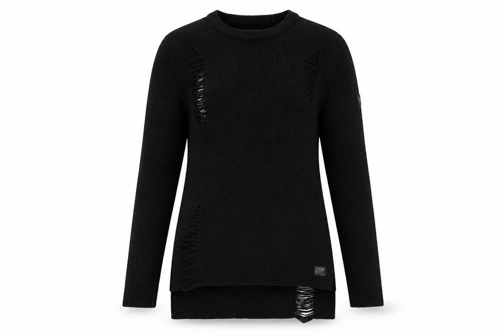 Firetrap Womens Black Crew Neck Long Sleeve Pullover Jumper Size S