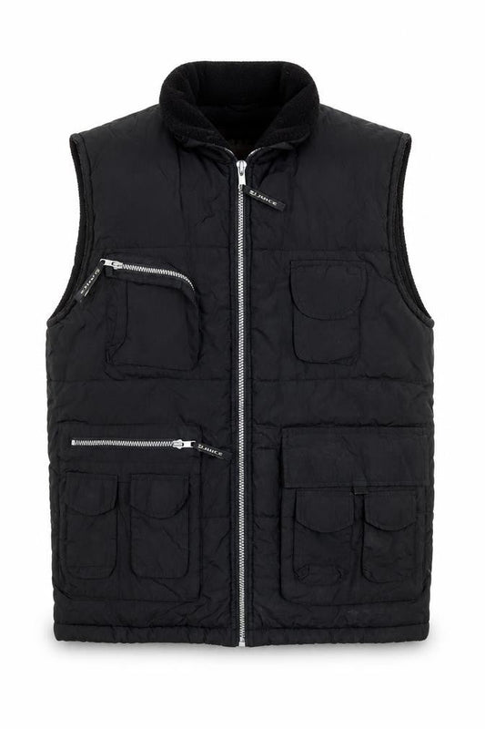 Juice Mens Black L Polyester Full Zip Bodywarmer Waistcoat