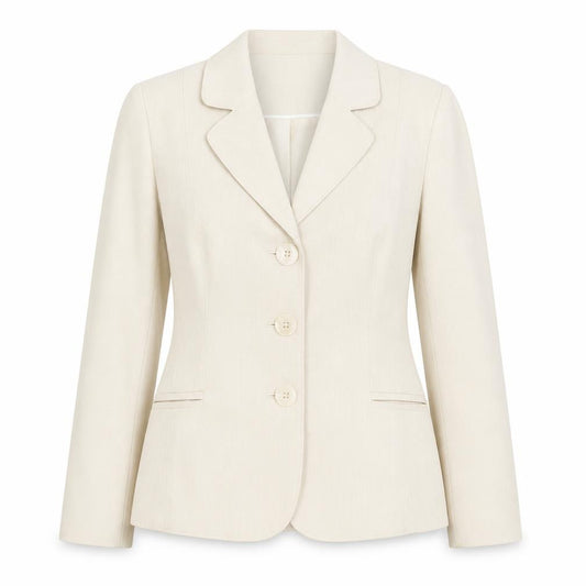 BHS Classics Women's Beige Tailored Single-Breasted Blazer Size 10