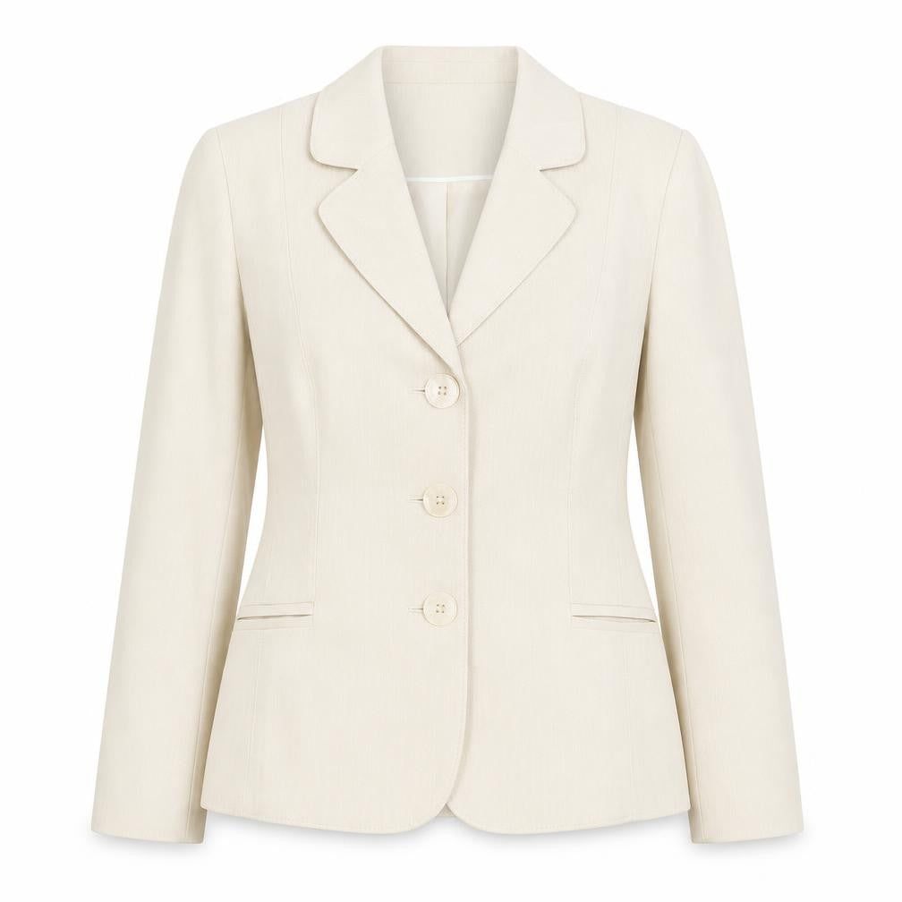 BHS Classics Women's Beige Tailored Single-Breasted Blazer Size 10
