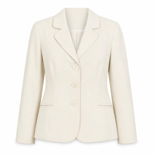 BHS Classics Women's Beige Tailored Single-Breasted Blazer Size 10
