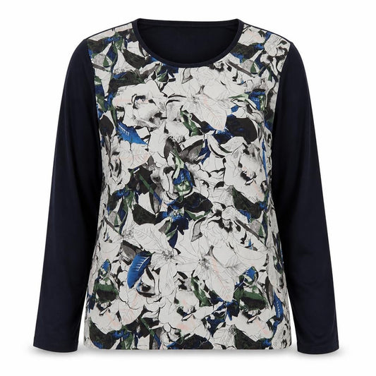 Warehouse Womens Multicoloured Floral Long Sleeve Blouse Size L