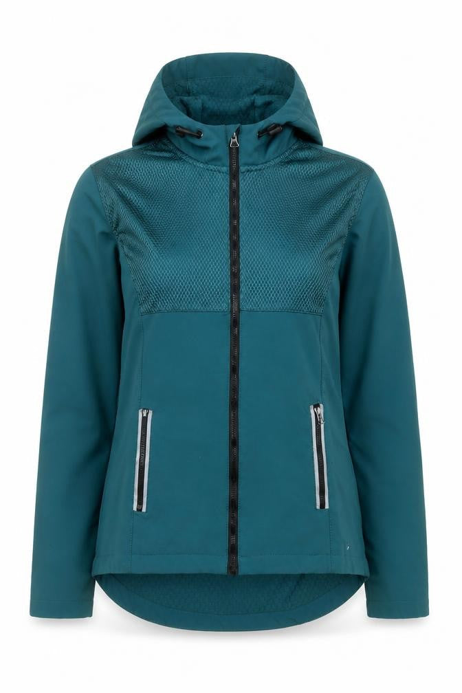 Workout Women’s Green Size 6 Windbreaker Hooded Active Jacket