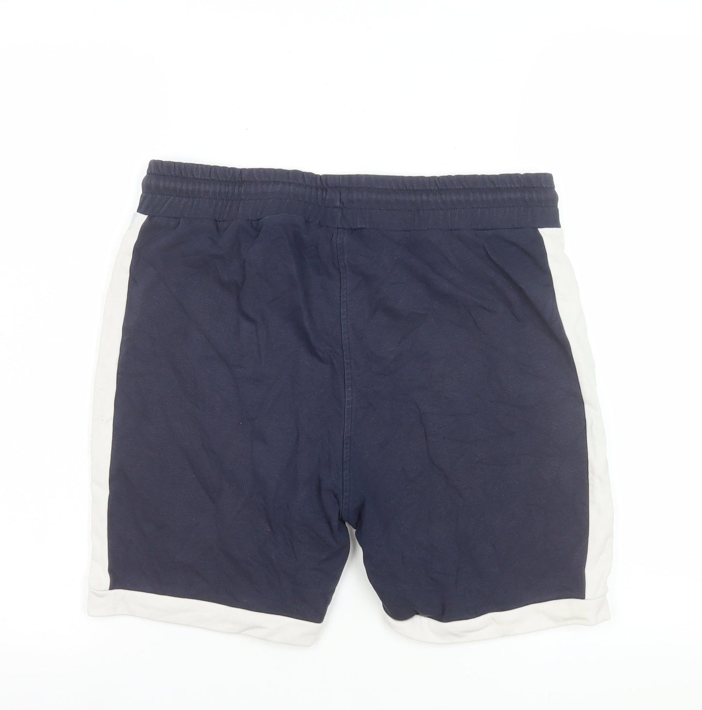 Bee Inspired Men's Blue Sweat Shorts Size S Casual Logo Embroidered