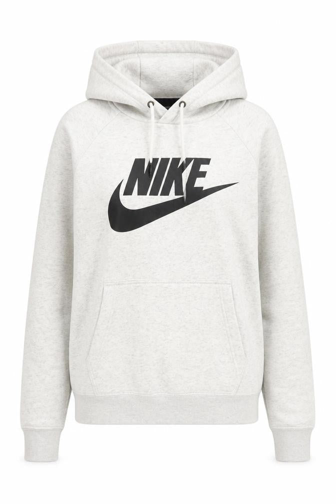 Nike Women’s Grey XS Pullover Hoodie with Logo Print