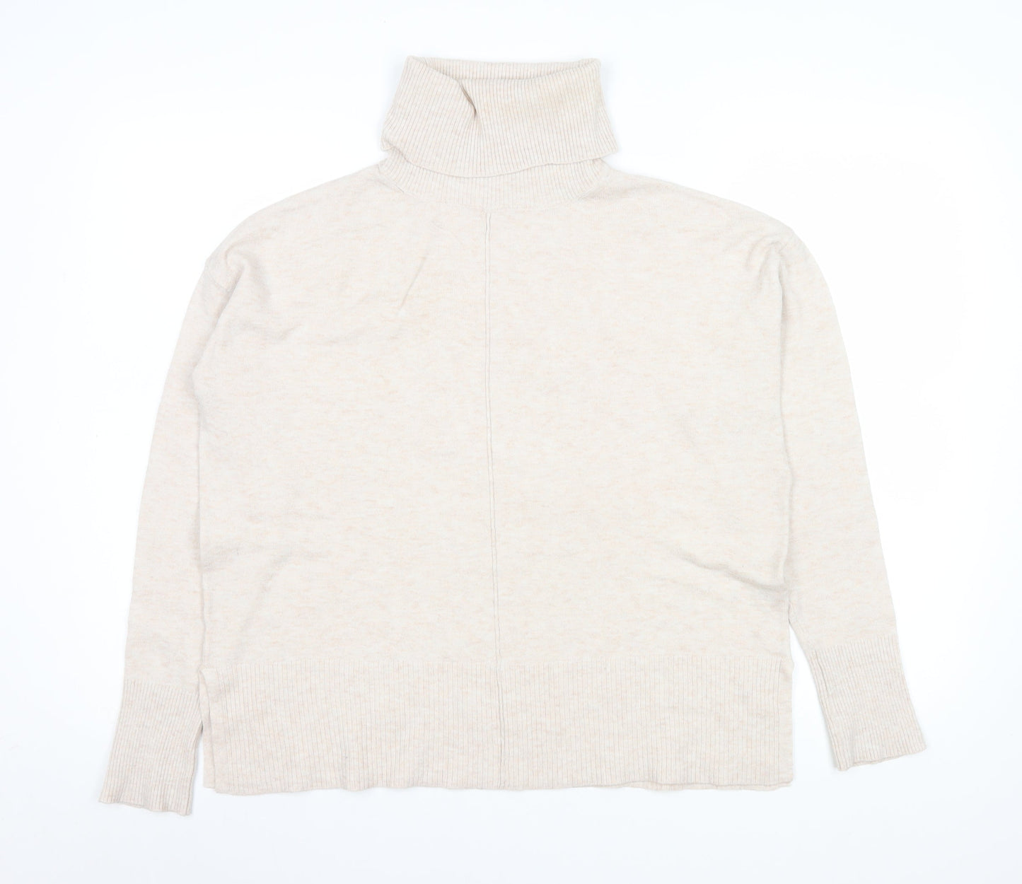 Dunnes Stores Women Beige Roll Neck Jumper Size S