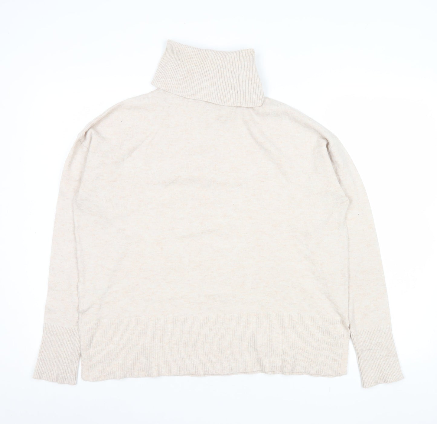 Dunnes Stores Women Beige Roll Neck Jumper Size S