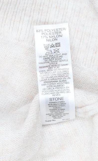 Dunnes Stores Women Beige Roll Neck Jumper Size S