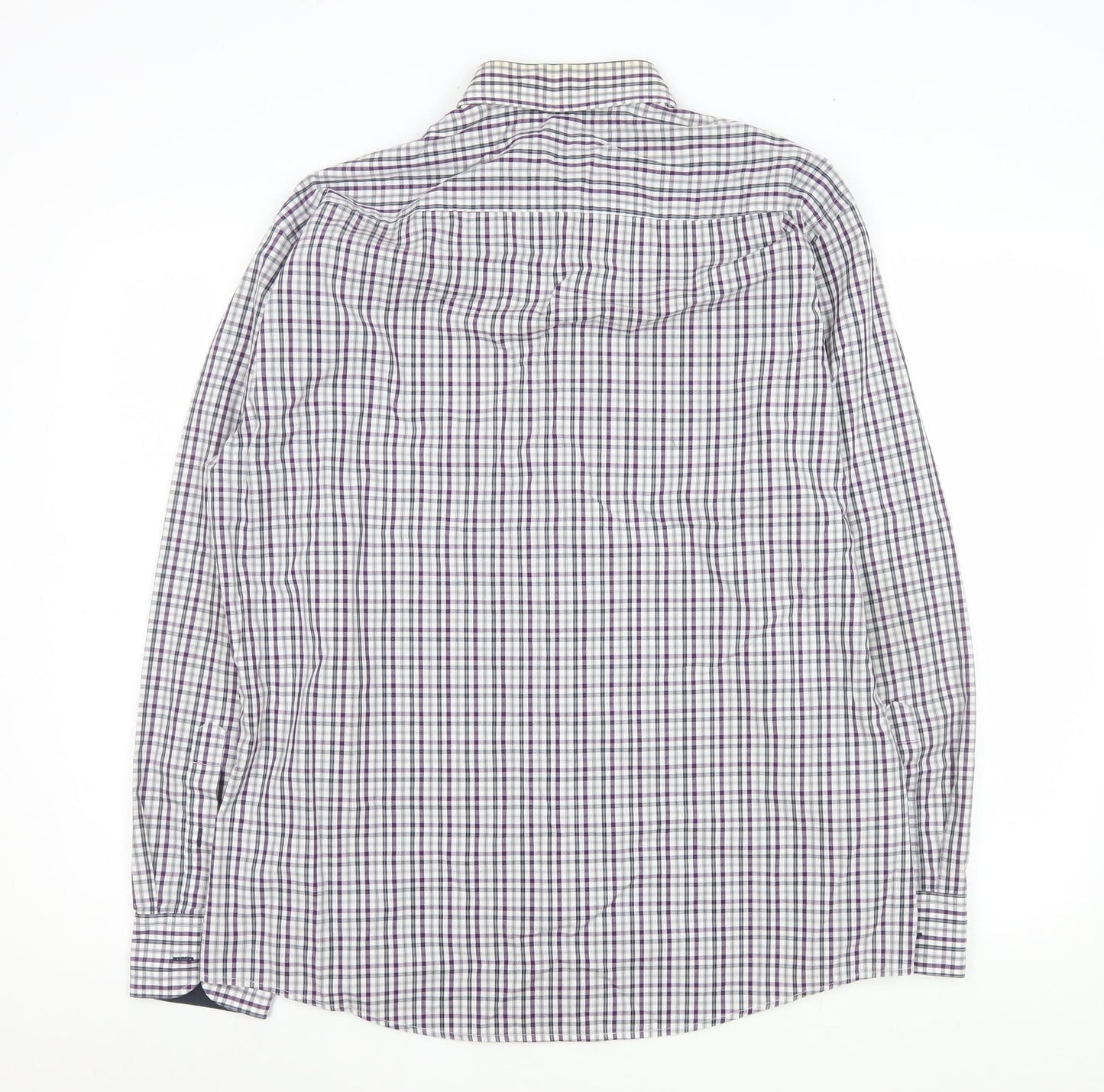 Redmond Men's Multicoloured Check Long Sleeve Non-Iron Cotton Shirt L