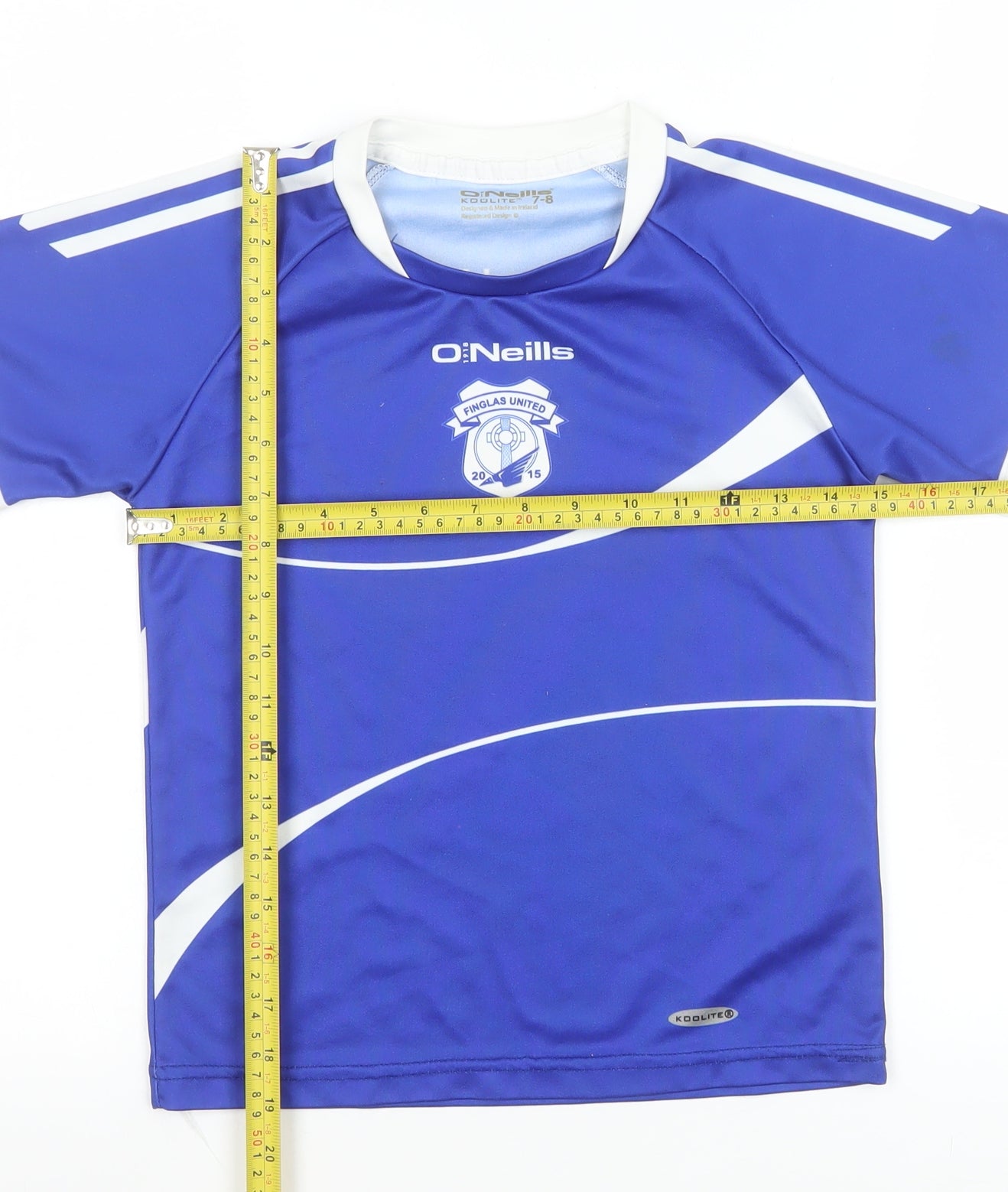 O'Neills Boys Blue 7-8 Years Football Training T-Shirt Jersey