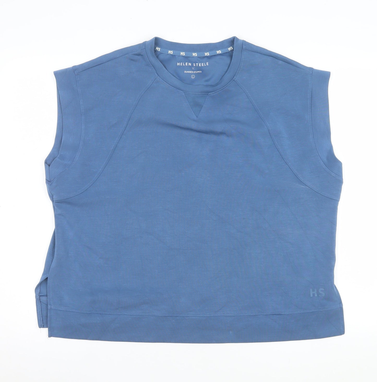 Helen Steele x Dunnes Stores Blue Sleeveless Basic T-Shirt Women’s L