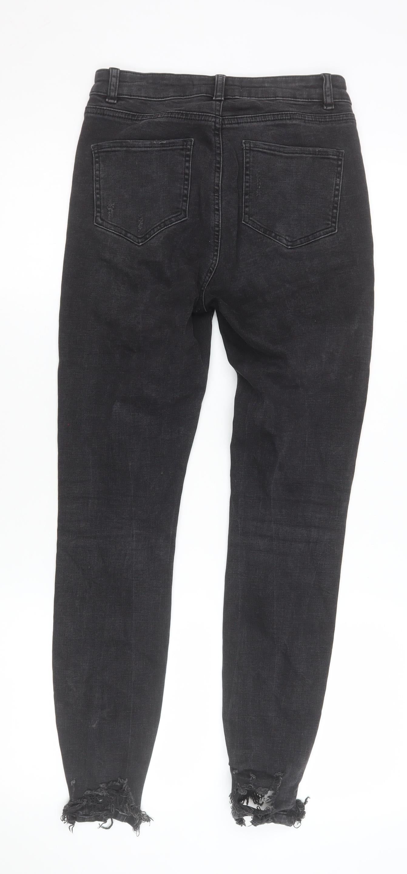 Denim Co. Women's Black Size 8 Skinny Distressed Jeans