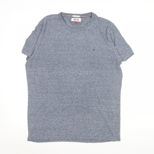 Tommy Hilfiger Blue Crew Neck Short Sleeve T-Shirt Size L