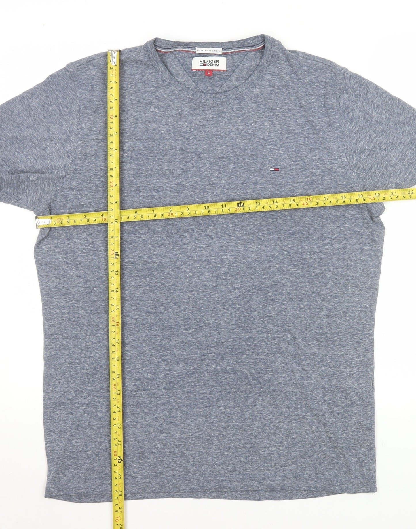 Tommy Hilfiger Blue Crew Neck Short Sleeve T-Shirt Size L
