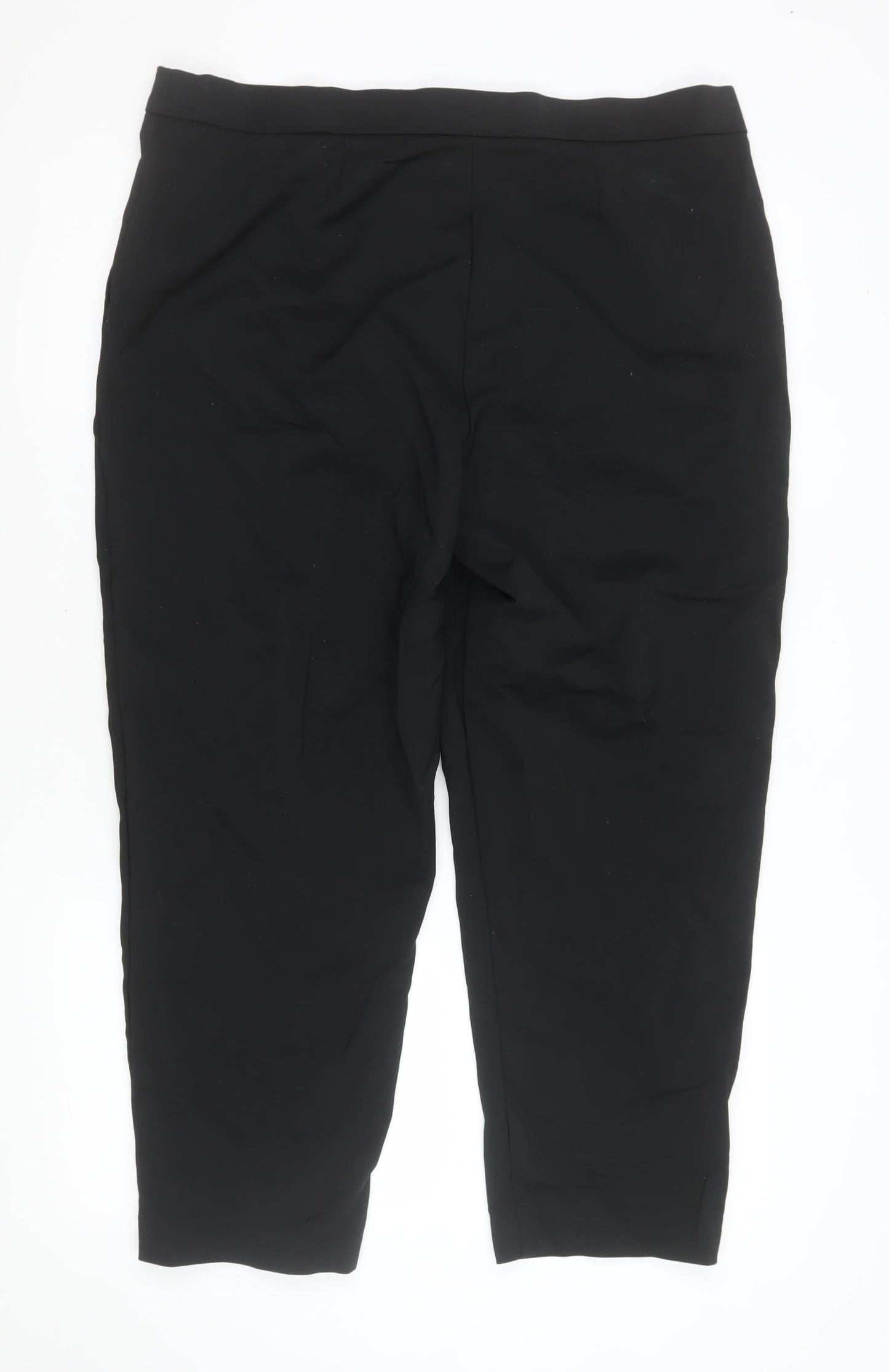 Marks and Spencer Men’s Black Regular Fit Stretch Trousers Size 18